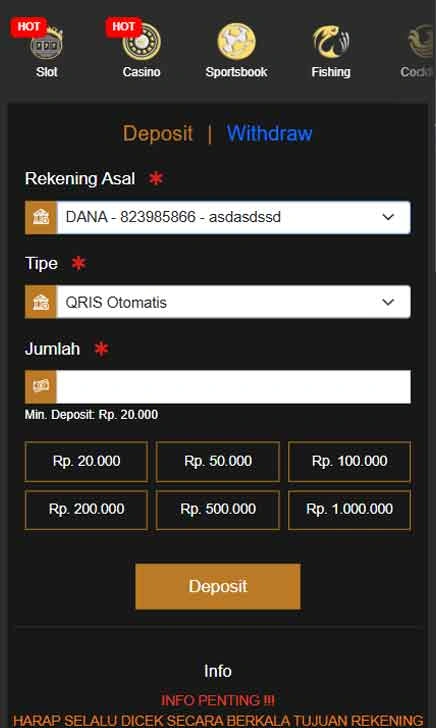 cara deposit Pcpc7 Slot Mode Hot